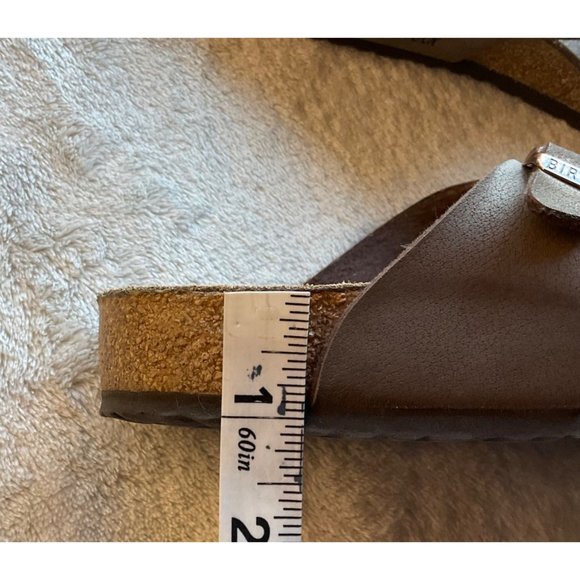 Birkenstock Youth sz.34/3.5 sandals made in german Gizeh Mocha thong flip flops - Picture 9 of 11